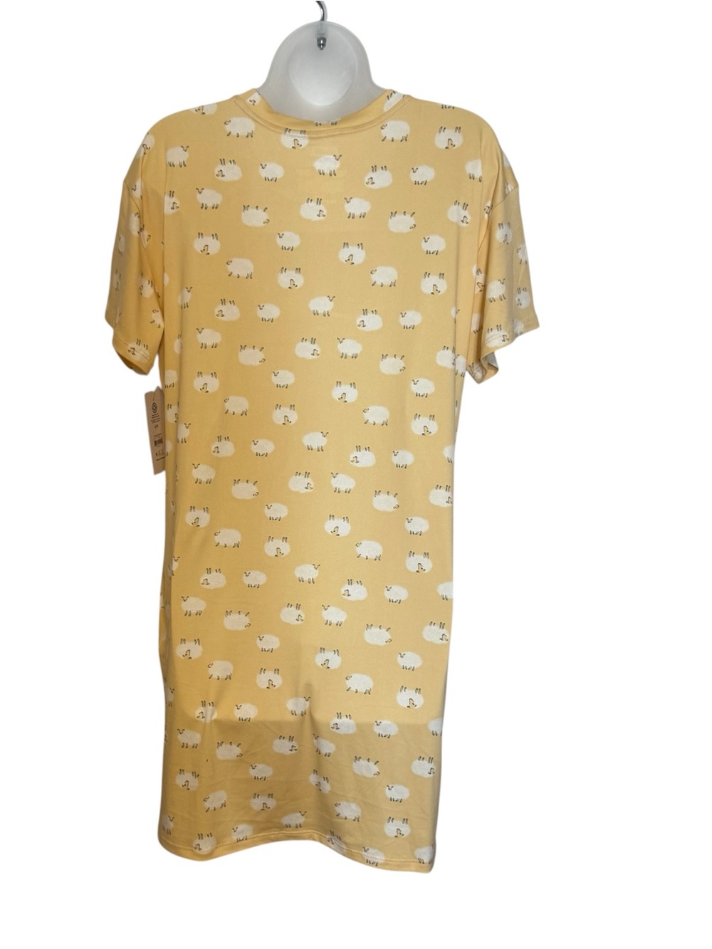 NWT Nightshirt Pajama Dress/Gown w/fun Sheep Print & POCKETS SMALL/MEDIUM #11 - Picture 5 of 8